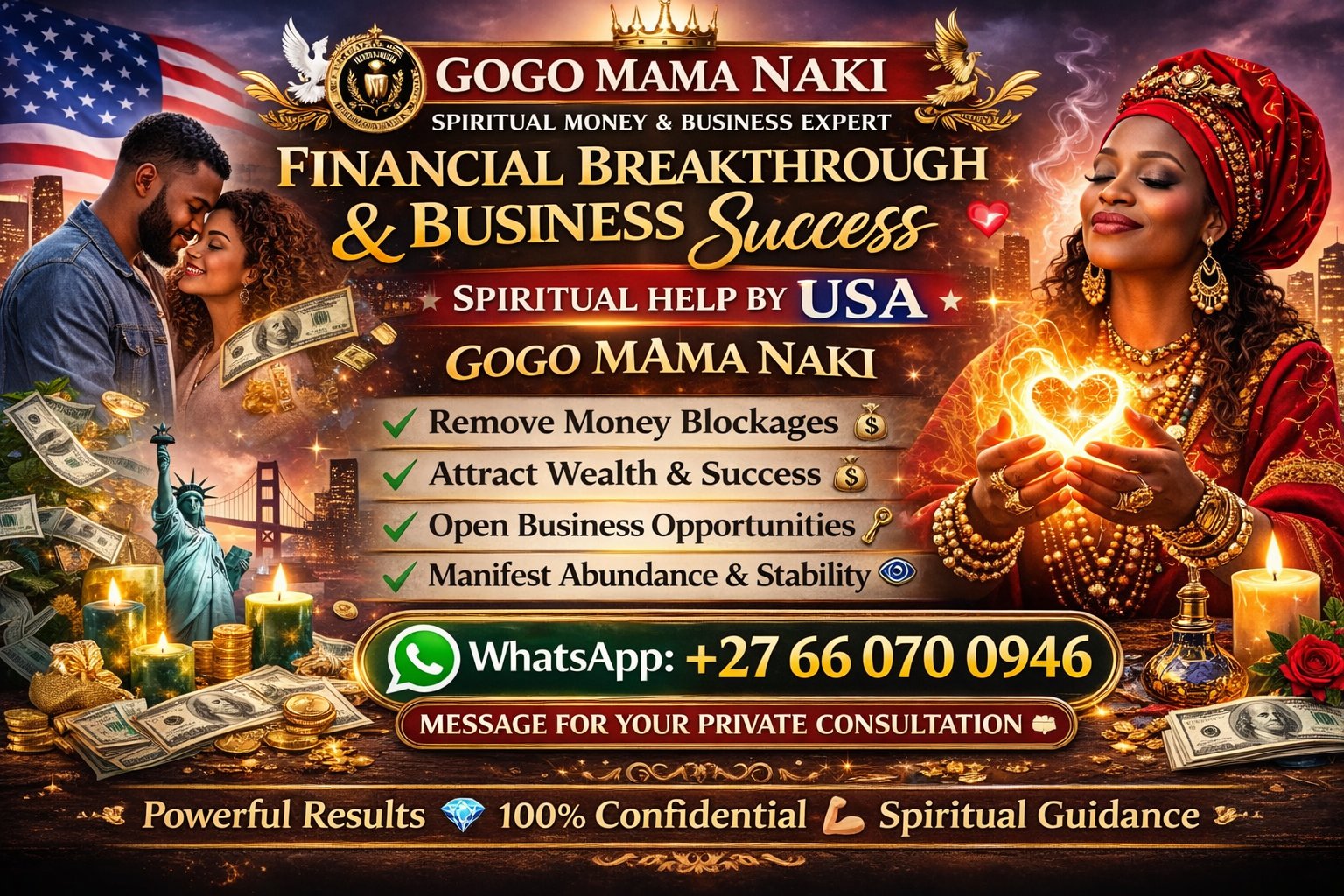 Financial Breakthrough & Business Success Blessings in USA – Spiritual Help.
