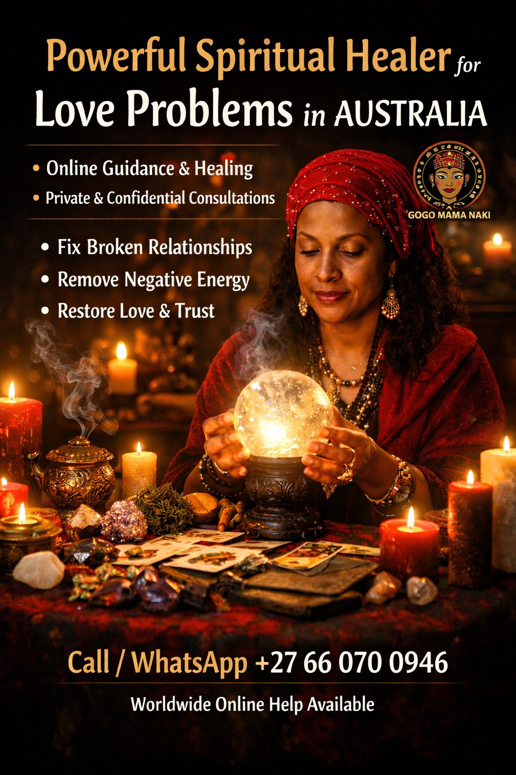 Online Spiritual Support For Troubled Relationships In Australia– Private Online Help – GOGO MAMA NAKI