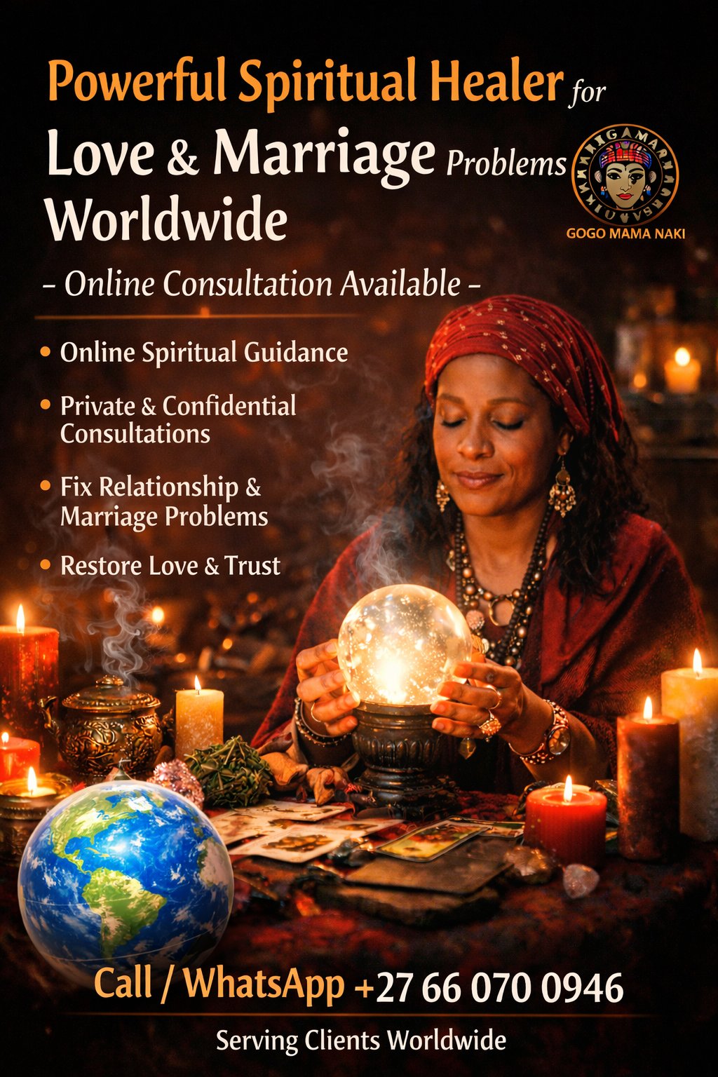 Powerful Spiritual Healer for Love & Marriage Problems Worldwide (Online Consultation Available)