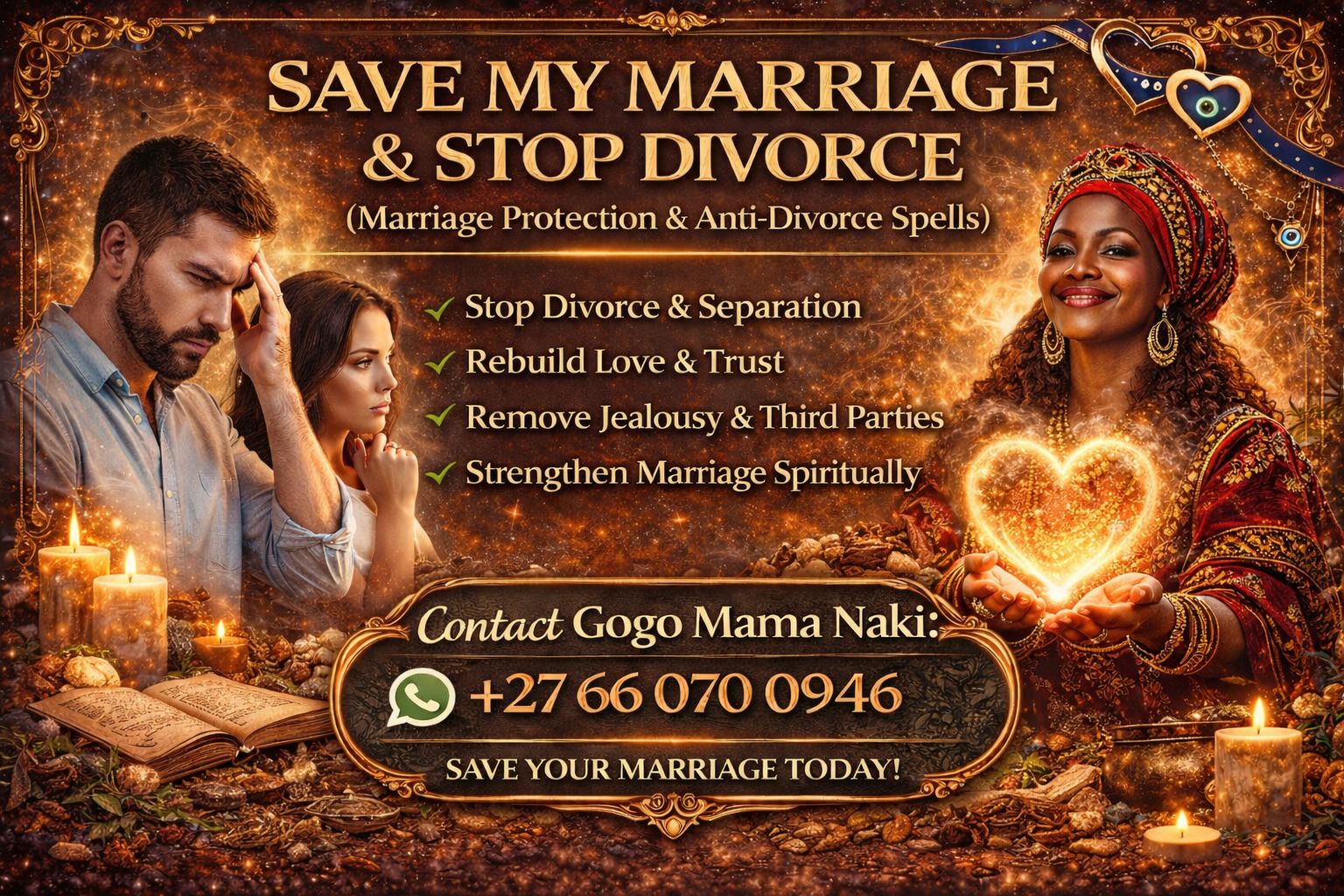 Powerful Spell To Stop Divorce.