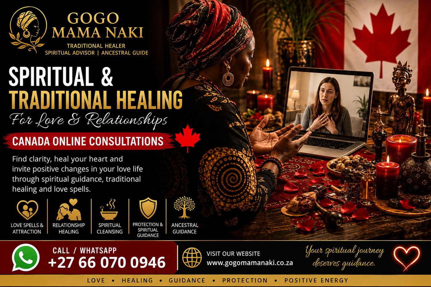 Get Spiritual and Traditional Healing in Canada for Love and Relationships