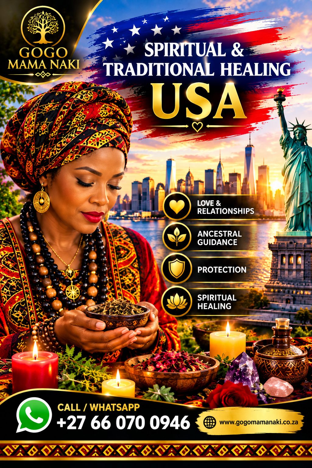 Spiritual and Traditional Healing in the USA: African Guidance for Love, Relationships & Personal Growth